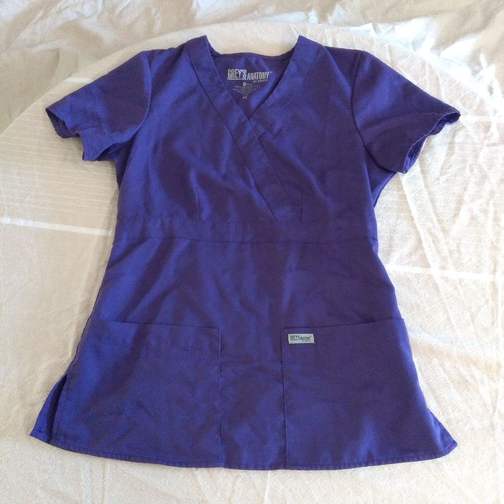 GREY'S ANATOMY Nurse's Scrubs Scrub Top XS